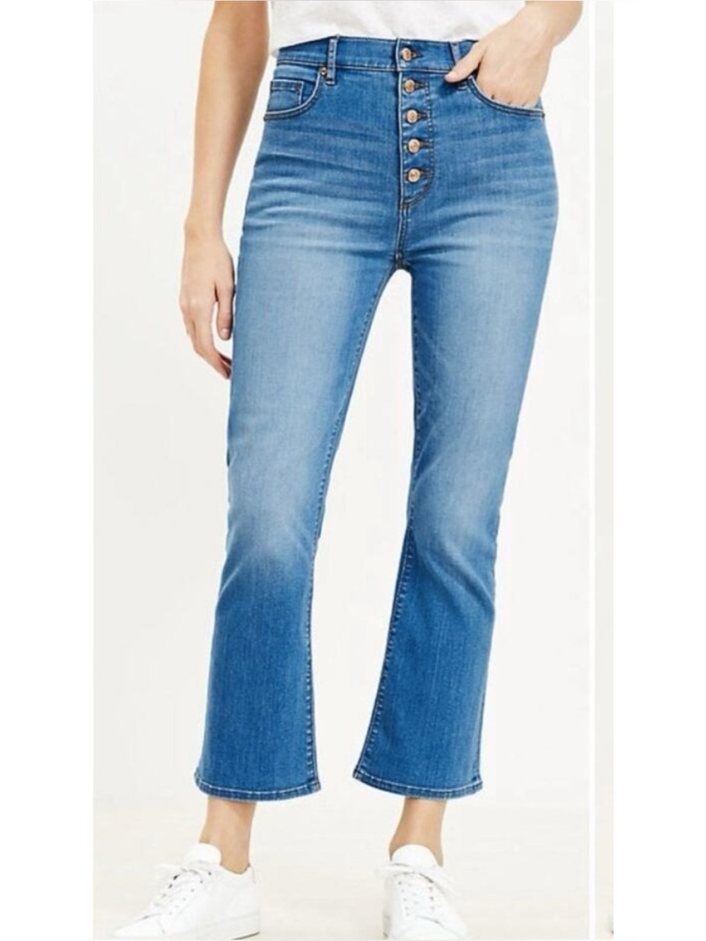 LOFT Kick Crop Jeans